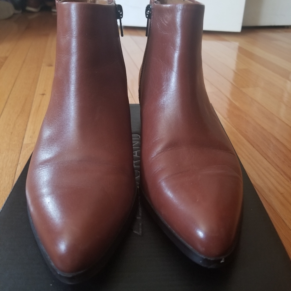Coach Montana Vegan Leather Bootie in Dark Saddle